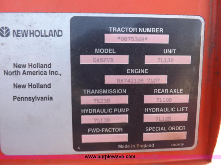 image for item H9113 1997 New Holland 6640SL tractor