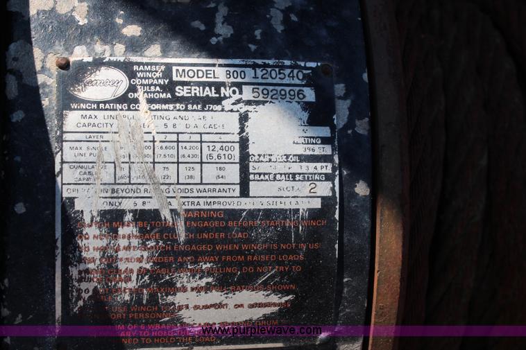 image for item I5806 1990 Ford L8000 utility truck