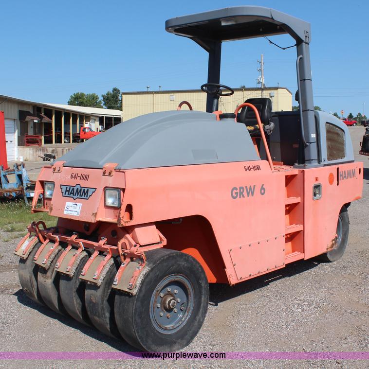 image for item I5810 2002 Hamm GRW6 pneumatic roller
