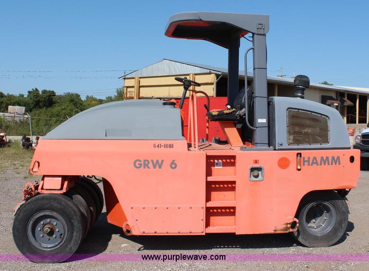image for item I5810 2002 Hamm GRW6 pneumatic roller