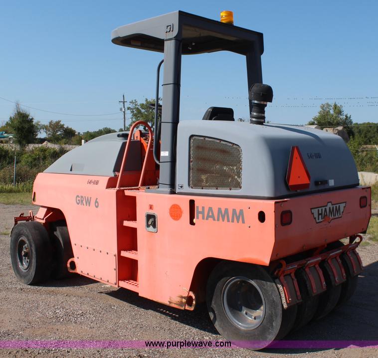 image for item I5810 2002 Hamm GRW6 pneumatic roller