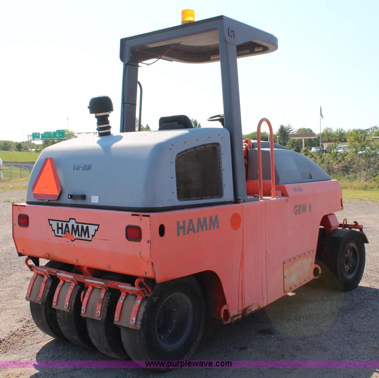 image for item I5810 2002 Hamm GRW6 pneumatic roller