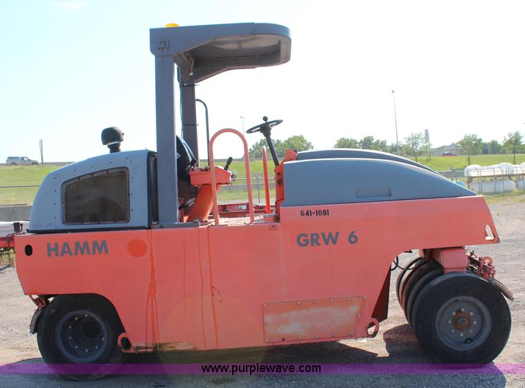 image for item I5810 2002 Hamm GRW6 pneumatic roller