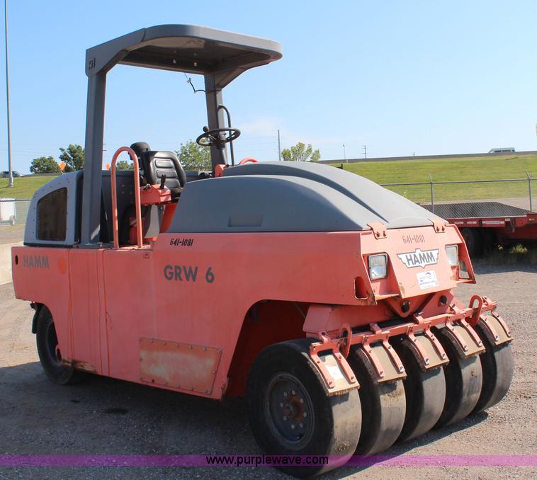 image for item I5810 2002 Hamm GRW6 pneumatic roller