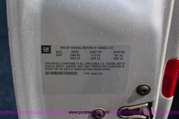 image for item I5836 2007 Chevrolet Impala LS