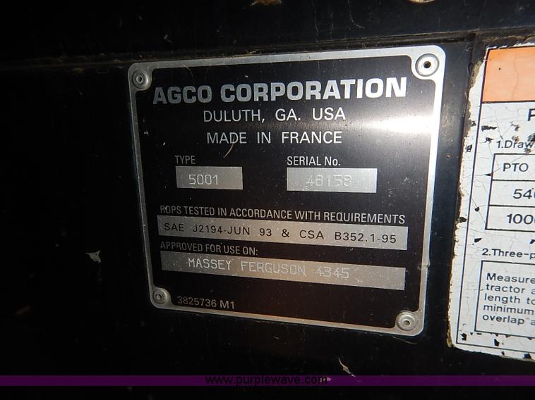 image for item J3008 2003 Massey Ferguson 4345 tractor