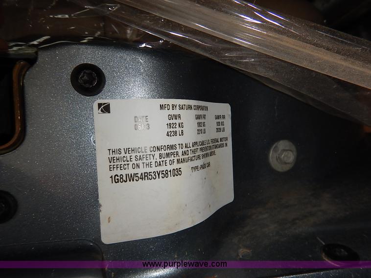 image for item I5414 2003 Saturn L300