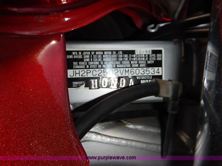 image for item I5427 1997 Honda CBR600 motorcycle