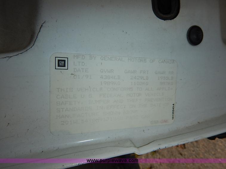 image for item I5433 1991 Chevrolet Lumina