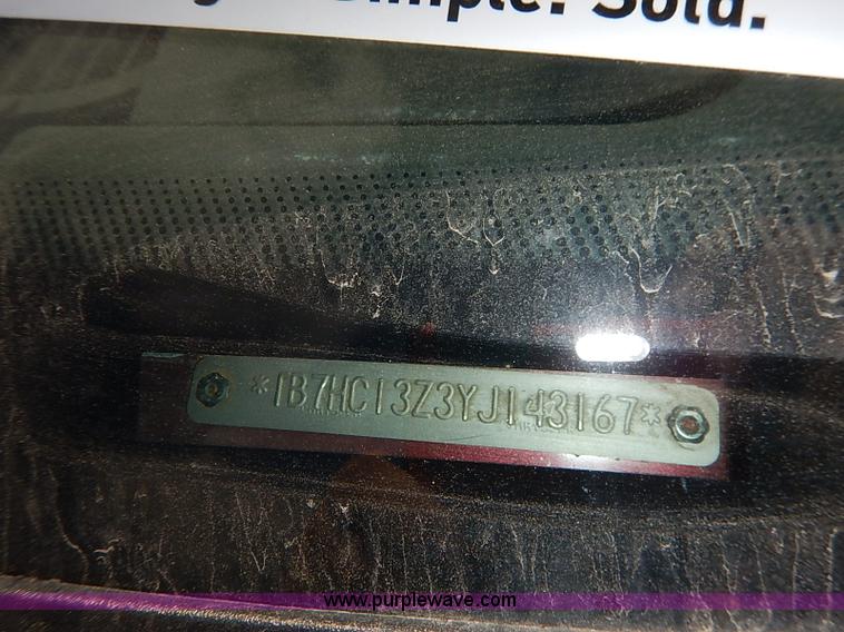 image for item I5438 2000 Dodge Ram 1500 Quad Cab pickup truck