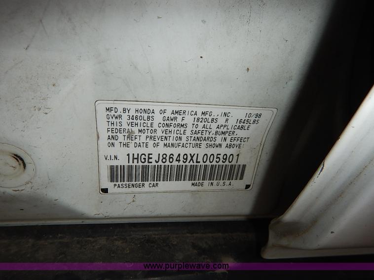 image for item I5444 1999 Honda Civic EX