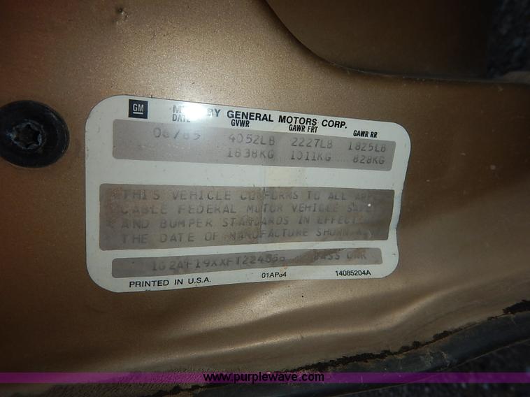 image for item I5446 1985 Pontiac 6000