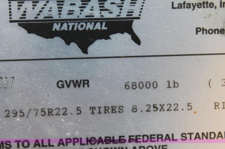 image for item E4296 1998 Wabash P-102CW dry van trailer