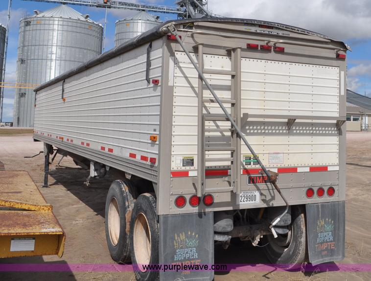 image for item F2060 2007 Timpte double hopper bottom grain trailer