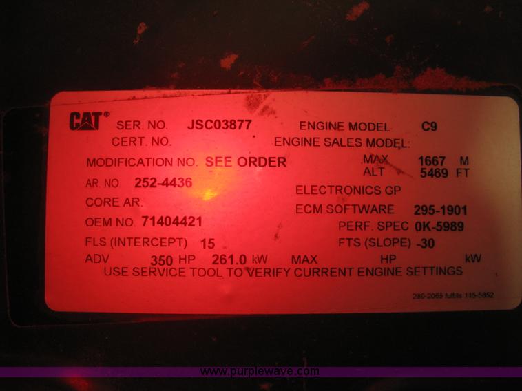 image for item BE9190 Caterpillar C-9 diesel engine