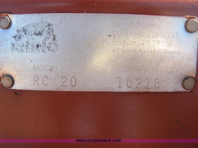 image for item H9483 2009 Rhino RC20 shredder mulcher/flail chopper