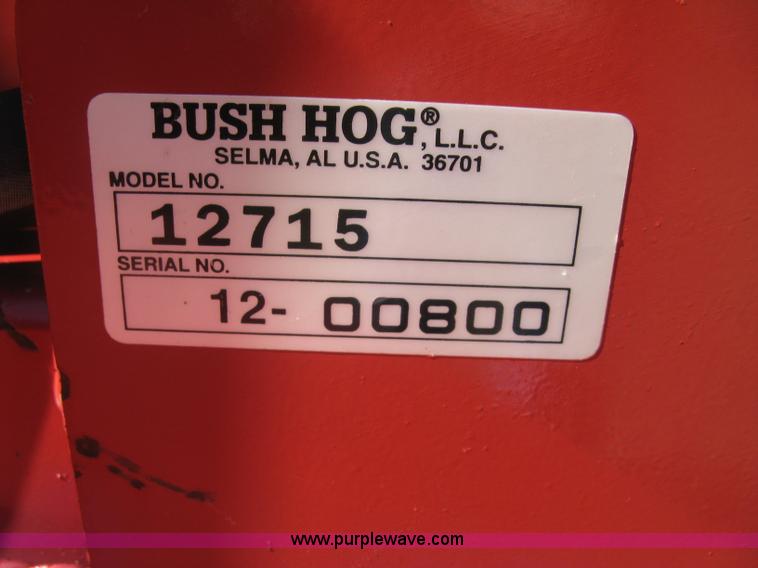 image for item H9485 2010 Bush Hog 12715 Legend batwing mower