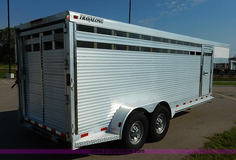 image for item I5457 2004 Liberty 20' gooseneck stock trailer