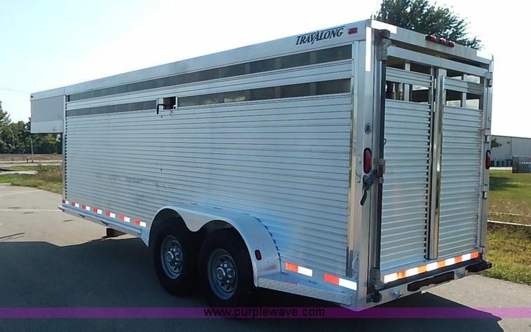 image for item I5457 2004 Liberty 20' gooseneck stock trailer