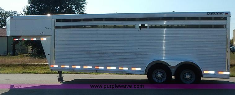 image for item I5457 2004 Liberty 20' gooseneck stock trailer