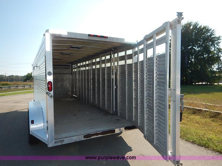 image for item I5457 2004 Liberty 20' gooseneck stock trailer