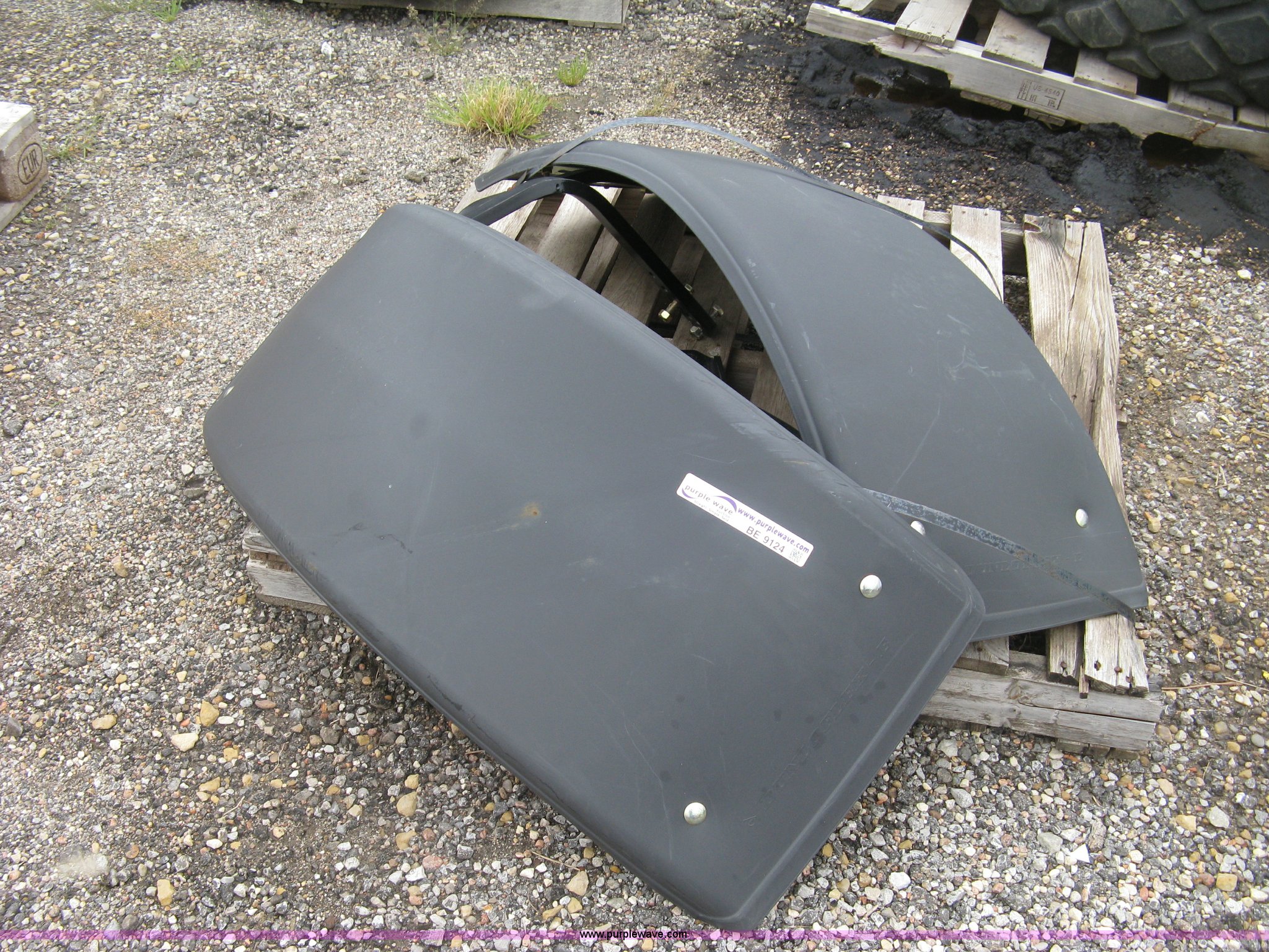 (2) poly front wheel tractor fenders in Hesston, KS Item BE9124 sold