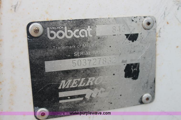 image for item AJ9301 1988 Bobcat 843 skid steer