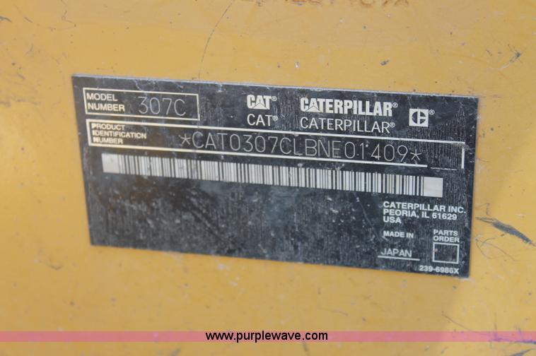 image for item D4922 2006 Caterpillar 307C mini excavator