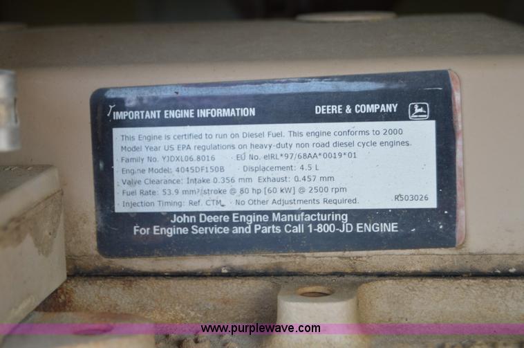 image for item F8338 2000 Ingersoll Rand 185 air compressor