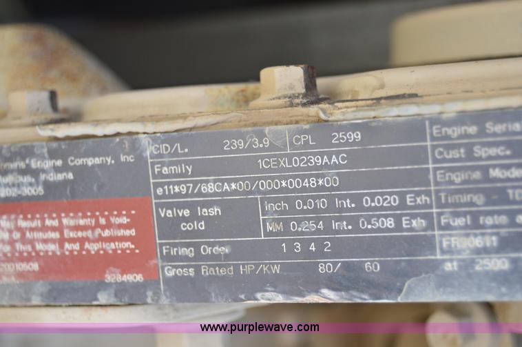 image for item F8342 2001 Sweepster road broom