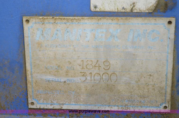 image for item F8344 1997 Peterbilt 357 truck with Manitex crane