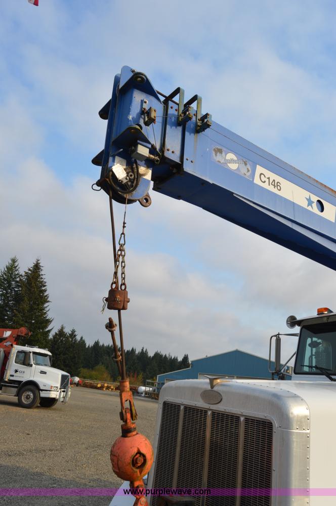 image for item F8344 1997 Peterbilt 357 truck with Manitex crane