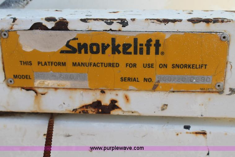 image for item H1705 1990 Snorkel A80R boom lift