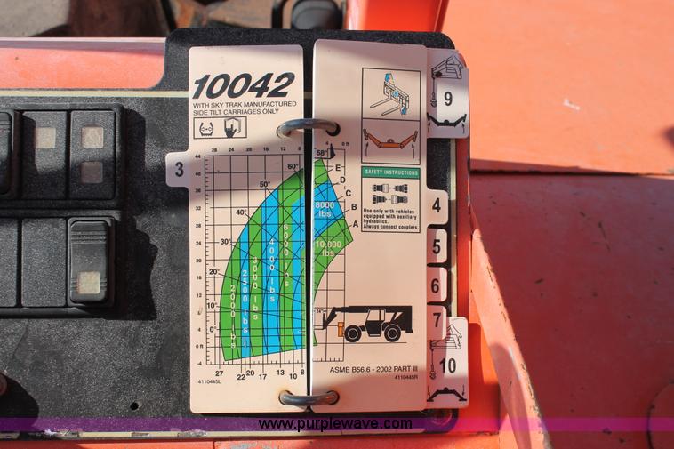 image for item H5604 2006 SkyTrak 10042 telehandler