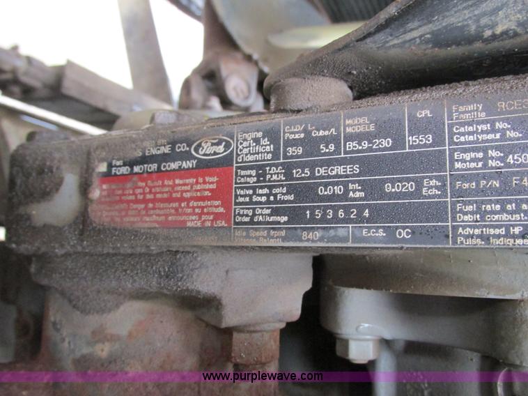 image for item I3824 1995 Ford F800 dump truck