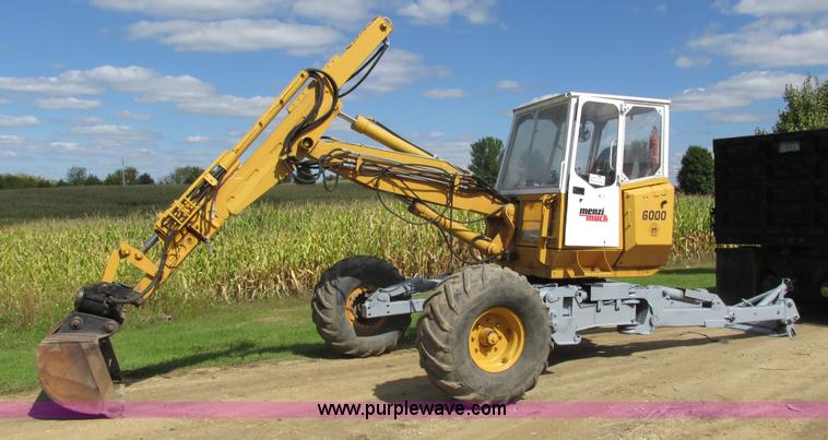 image for item I3830 1992 Menzi Muck 6000T2 excavator