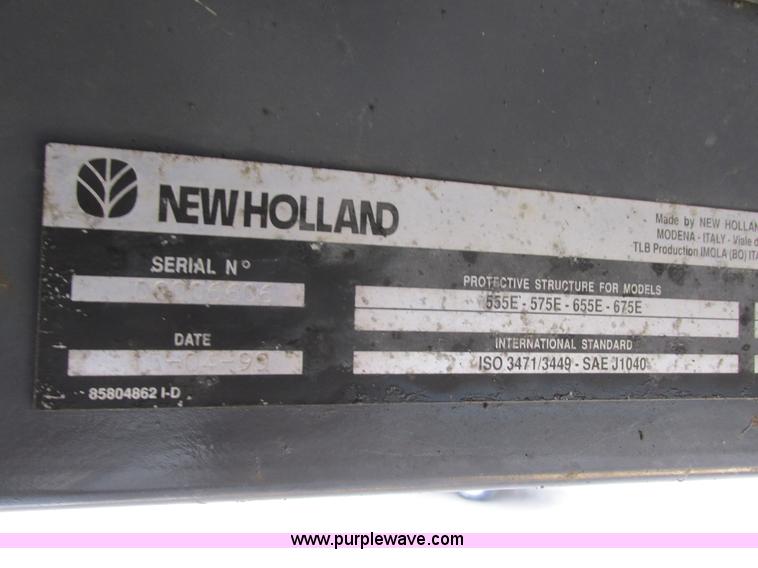 image for item I6033 1999 New Holland 655E backhoe