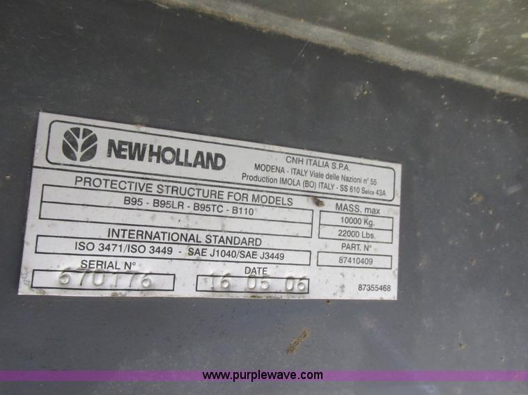 image for item I6034 2006 New Holland B95 backhoe