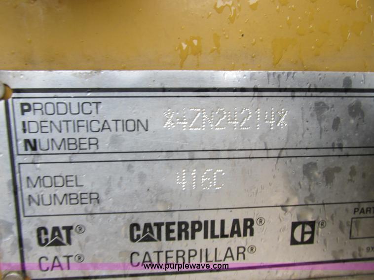 image for item I6035 2001 Caterpillar 416C backhoe