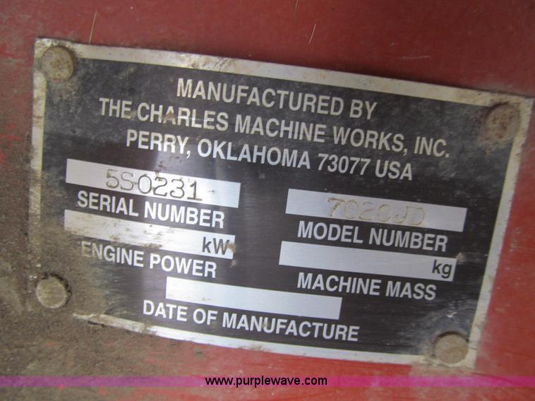 image for item J3407 Ditch Witch 7020 vibratory plow