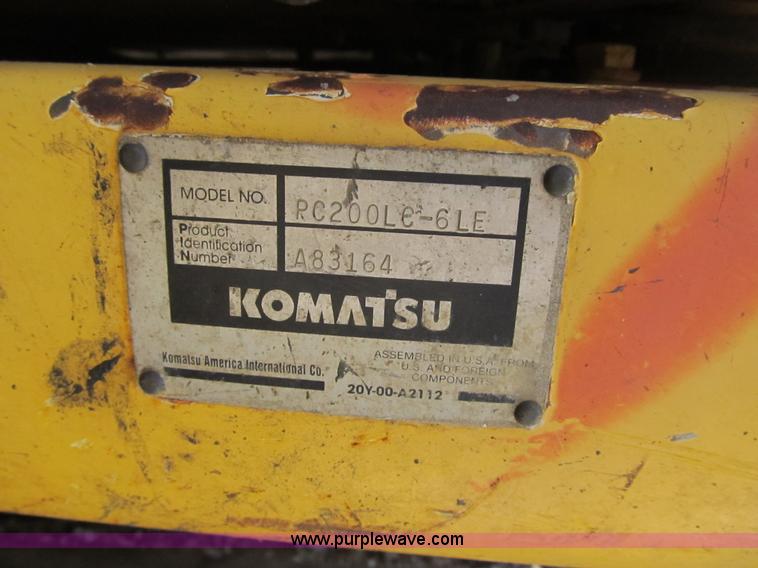 image for item Z9133 1997 Komatsu PC200LC-6LE excavator