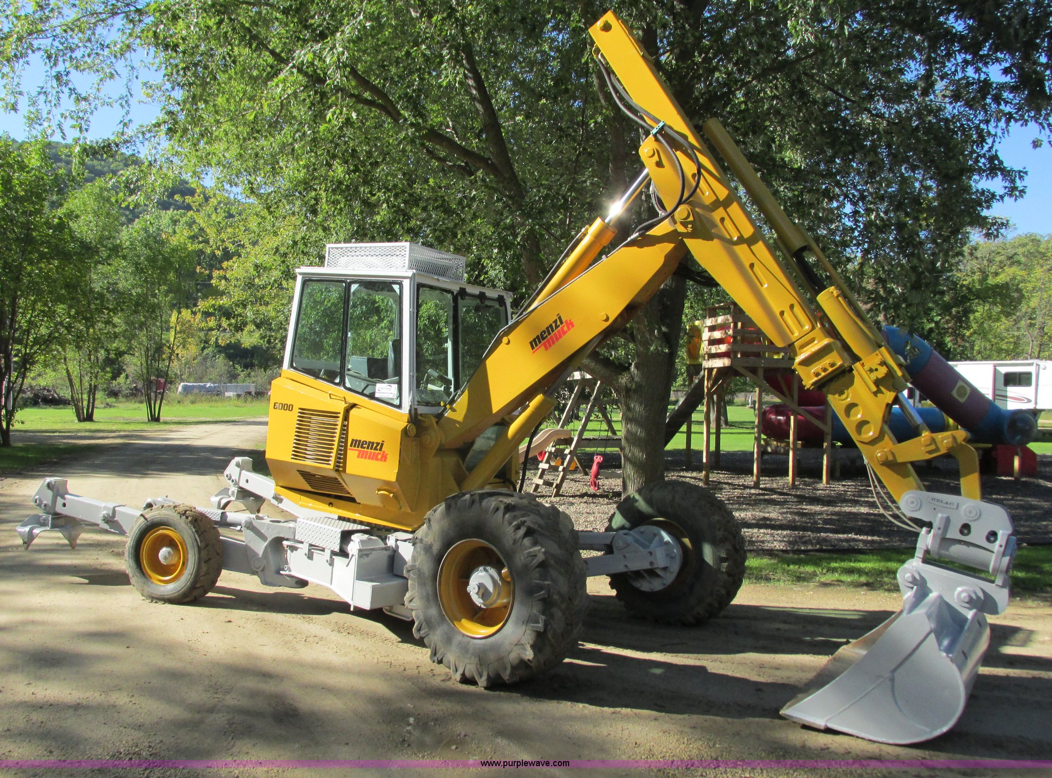 1995 Menzi Muck 6000T2M excavator in Caledonia, MN Item I3831 sold