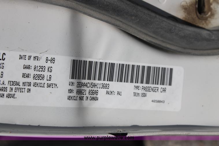 image for item AJ9328 2010 Dodge Charger