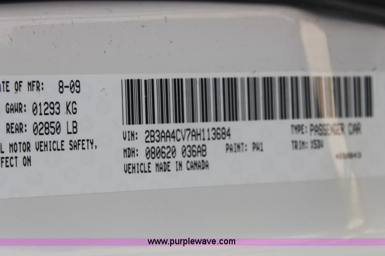 image for item AJ9330 2010 Dodge Charger