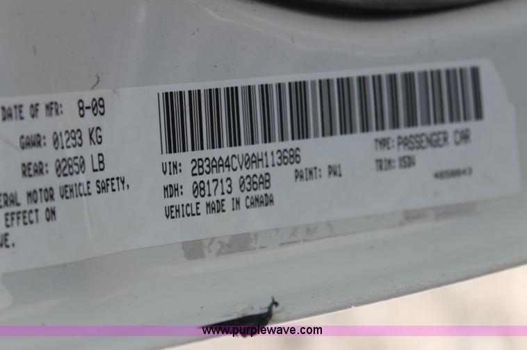 image for item AJ9332 2010 Dodge Charger