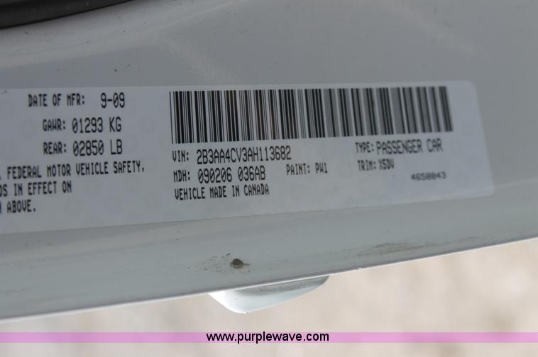 image for item AJ9335 2010 Dodge Charger