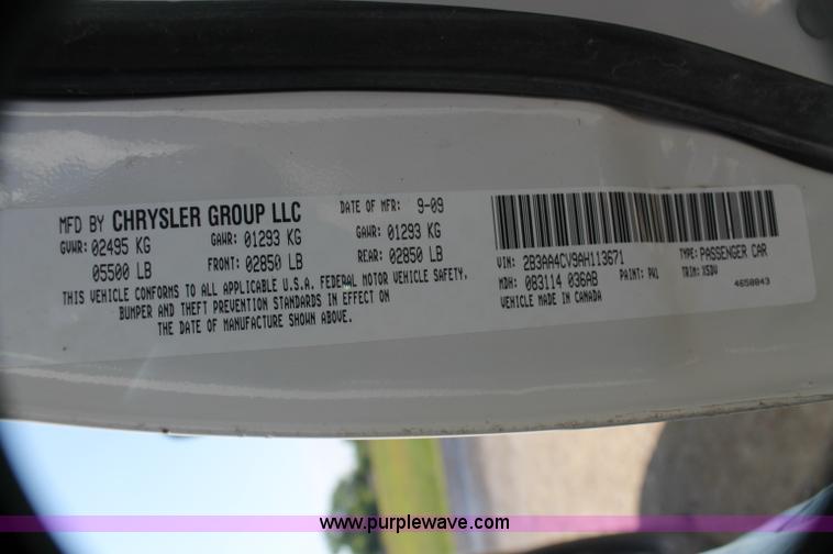 image for item AJ9338 2010 Dodge Charger