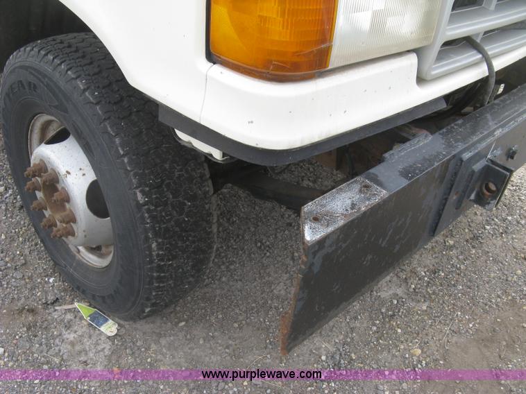 image for item E7996 1990 Ford F450 Super Duty dump flatbed truck