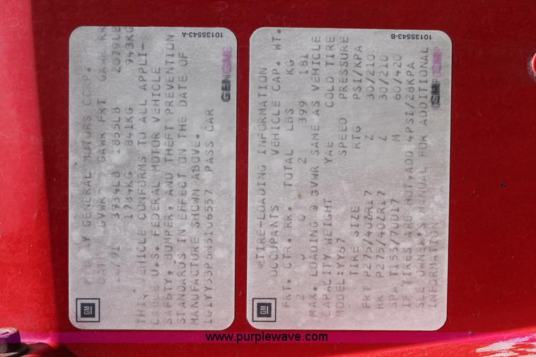 image for item H1717 1992 Chevrolet Corvette convertible