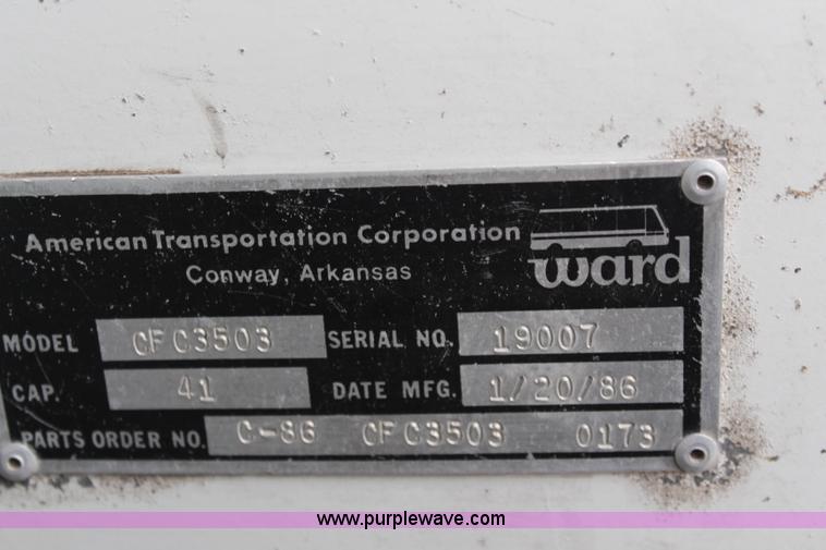 image for item I5857 1985 GMC P6 Amtran bus